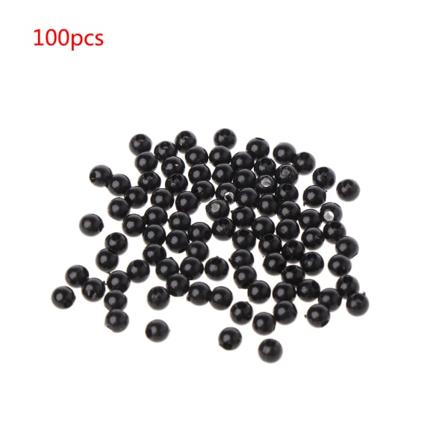 100 stk. 3-12 mm sorte dukkeøjne sikkerhedssy perler til DIY bjørn udstoppede legetøj 0.01 3MM