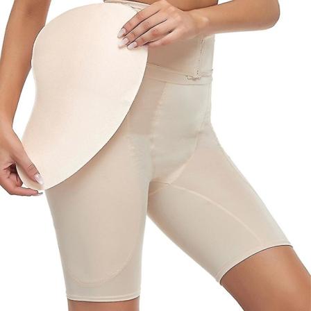 Rumpskydd för större rumpa Höftskydd Hip Enhancer Uppgraderad svamp vadderade rumplyftare Trosor Shapewear Magkontroll för kvinnor Bbl,beige XXXL