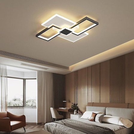 LED Taklampe 37-46cm Geometrisk Flush Mount Metall Moderne