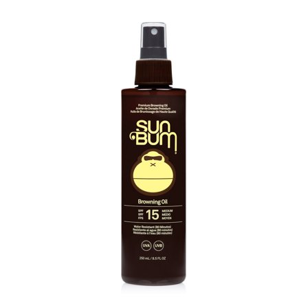 SUN BUM SPF15 Browning Oil 250ml - Olio solare corpo media prot.
