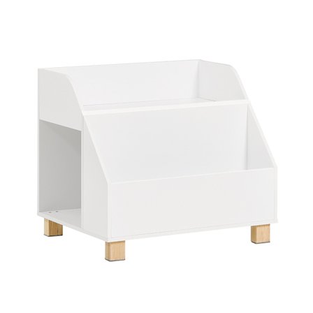 SoBuy Børnebibliotek med 3 hylder i hvid 60x48x53cm, moderne KMB54-W