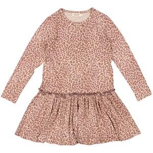 Kids - MarMar Copenhagen Printed Dress Dusty Mauve Leo 134 cm - Dresses - 134 CM - Purple