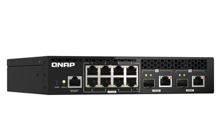 QNAP QSW-M2108R-2C - switch - 10 porter - Styrt - rackmonterbar