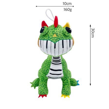 Vallmogrön dinosaurie stor lejon plyschleksak docka - Grön dinosaurie