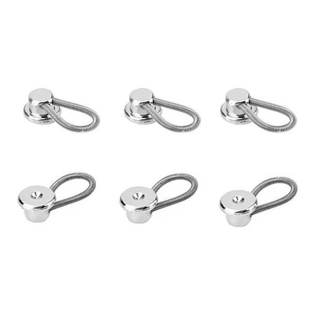 6 stk. Knappelengder for Bukser, Knappelengder for