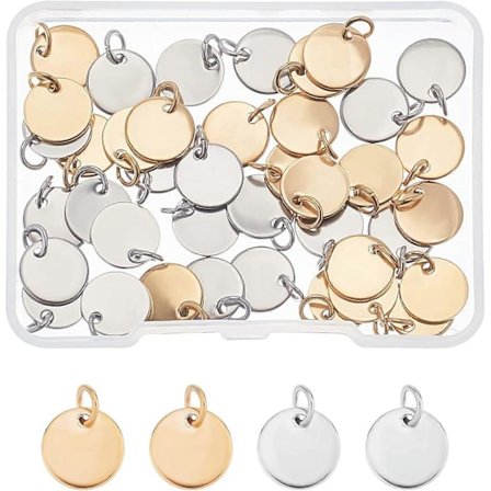 40st 304 Rostfritt Stål Blanka Stämplingsmeddelande Ord Tag Berlocker för DIY Smyckestillverkning