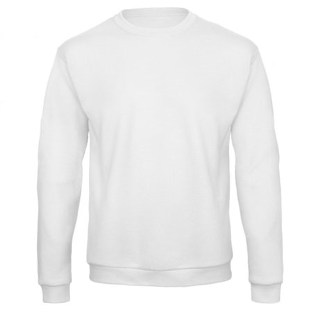B&C Vuxen Unisex ID. 202 50/50 Sweatshirt 3XL Vit