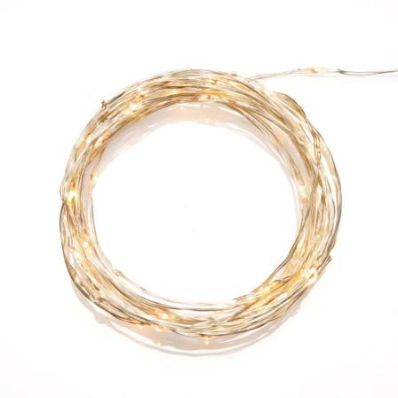 Konstsmide 6587-879 Lysslynge mikro-LED, app, sølvkabel 9,9 m, Belysning