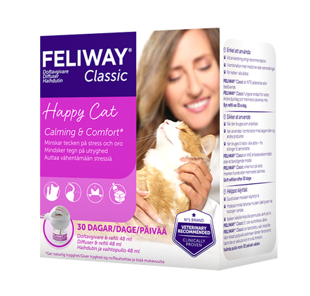 Feliway - Klassisk duftdispenser 48 ml - Katt - Kattepleie & kosttilskudd - Feromoner og stress - ZOO.no