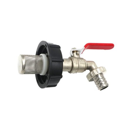 Mässingstankkran tankanslutning IBC tankadapter S60x6 tankadapter 1/2 grov gänga IBC tankanslutning regnvattensamlare kran