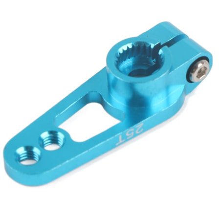 25T ohjausvaihteen varsi Servovarren lisävaruste, vaihto-osa 1/8 1/10 RC-autolle, sininen