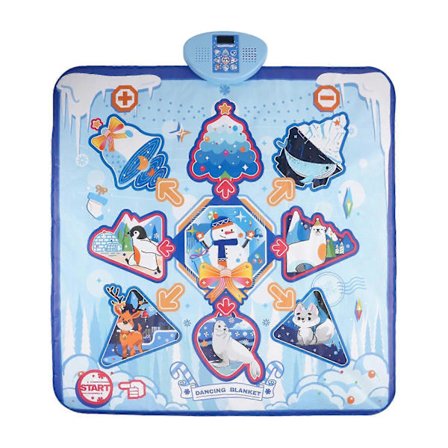 Dansematte for barn, 7 spillmoduser, 10 utfordringsnivåer, bursdagsgaver leker for 3 4 5 6 7 8 9 år gamle jenter