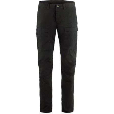 Fjällräven Men's Abisko Hybrid Trail Trousers in Black | Size: 38"/32", G-1000