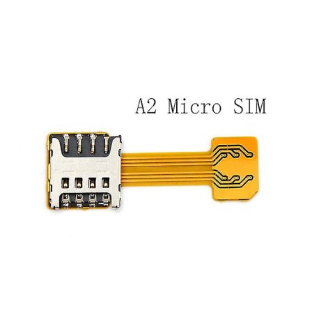 Hybrid Dual Micro Nano Sim-kort Adapter Konverter Utvidelse Sd-spor Android Hfmqv [DM]