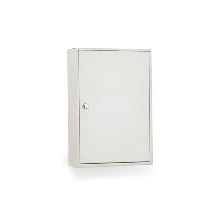 Schlüsselschrank ROWLEY mit 200 Haken, 550 x 380 x 140 mm,grau