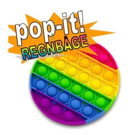 Popit Fidget Pop It Rainbow Round - CE Approved