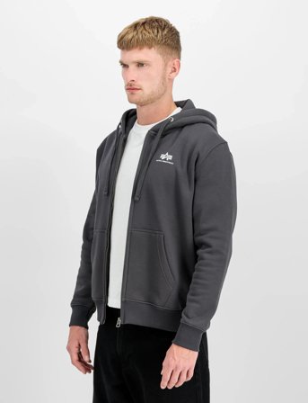 Alpha Industries Basic Zip Hoodie Sl - Brown - XL