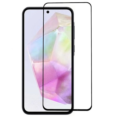 2-PACK SKALO Samsung Galaxy S25 FE Heltäckande Skärmskydd Härdat Glas - Svart