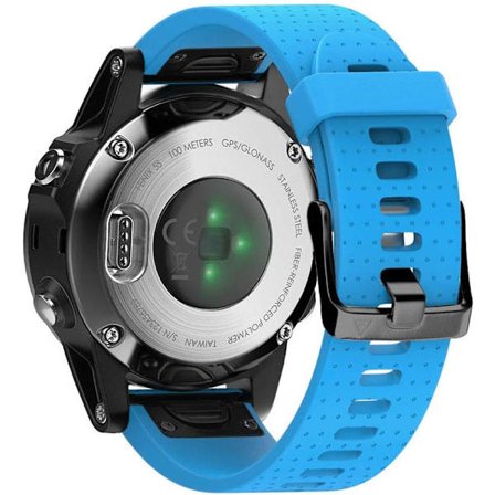 Rem til Garmin Fenix ​​​​5s / Fenix ​​​​5s Plus / Fenix ​​​​6s / Fenix ​​​​6s Pro, 20mm bred silikone Quick-Fit urrem, flere farver (blå