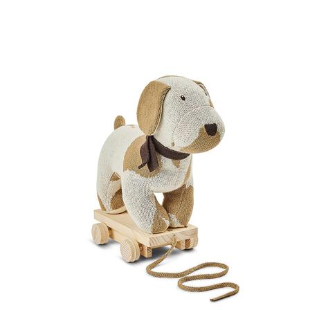 SMALLSTUFF Trækdyr Dog Offwhite Nature 30x30 cm, Børn & Forældre, Legetøj, Motorik