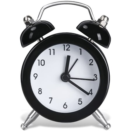 Klassisk klocka, Mini retro väckarklocka Hög ljud Batteridriven Sängbord