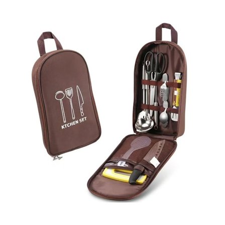 Opbevaringspose til campingkøkkenredskaber, rejsetaske til opbevaring af madlavningsredskaber, rejsetaske til udendørs køkkengrej, egnet til camping, 