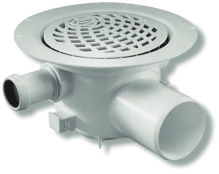 Purus Våke 7113580 Gulvsluk 150 mm, 3 ekstra innløp, Innendørsavløp