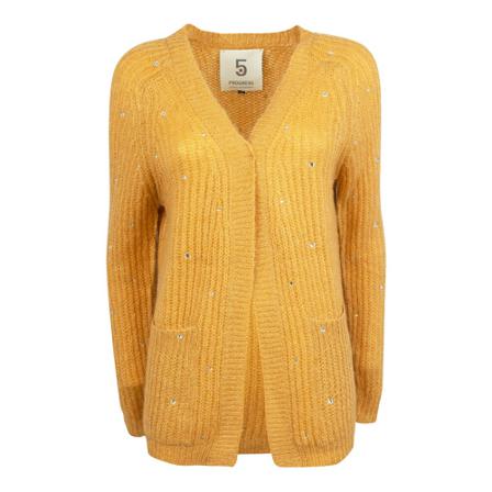 5Progress Cardigans gul, Dam Koftor, Dam, Storlek: XS