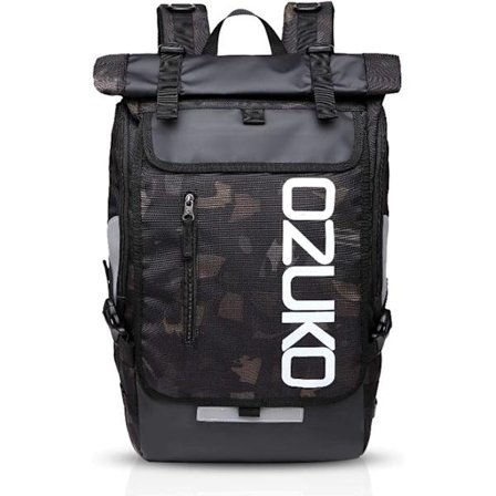 Rygsæk til bærbar computer 15,6 tommer bærbar, bjergbestigning, dagstursrygsæk, skoletaske, herre, dame, polyester