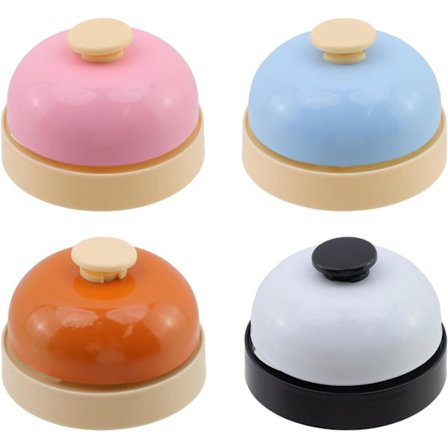 4 kpl Palvelukutsu Kello Illallinen Pöytä Soittokello Toimiston Vastaanoton Kello Sihteeri Työpöydän Kutsukello Hotelliin ja Ravintolaan