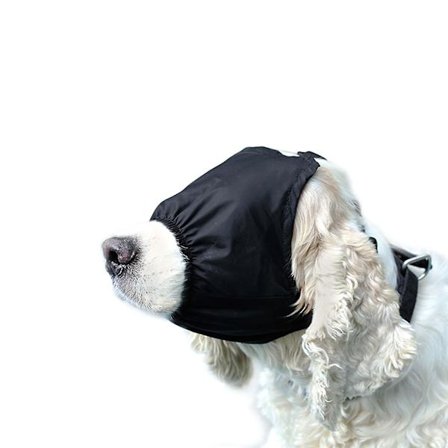 Hundögonmask för ångestlindring, lugnande mössa, ögonbindel (L)