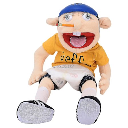 50 % tilbud 60 cm Jeffy Puppet Jeffy hånddukke Plysjleketøy Myk dukke Barn Bursdagspresentleketøy Ny