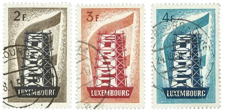 Luxembourg - EUROPA 1956 - Stemplet (MICHEL 555-57)