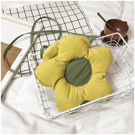 Söpö kukka olkalaukku Nuorten muoti kukkamuotoiset käsilaukut