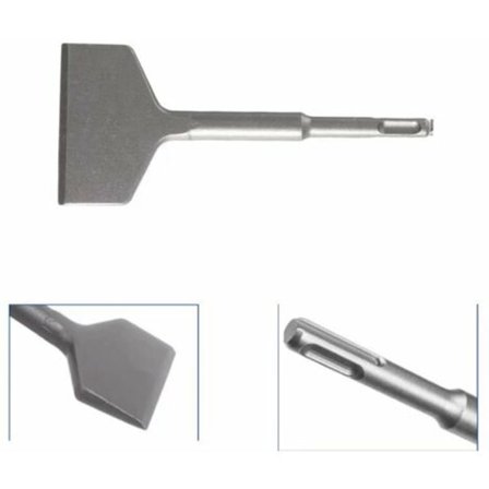 Flisemejsel, flad mejsel, vinklet 165 x 75 mm Professionel bred mejsel til fliser