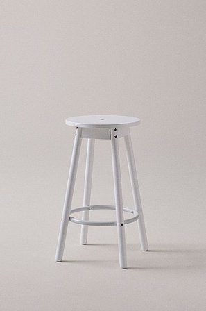 Jotex - Høj Taburet hvid Unico/hvid hvid - KINNA - Køb Skamler hos Jotex