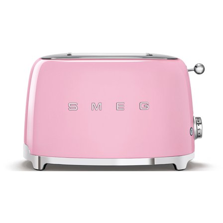 Smeg Brødrister 2 Skiver Rosa - Kjøp kjøkkenmaskin hos Bakeren og Kokken