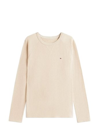 Wb Ls Waffle & Pj Set - Boxed Beige Tommy Hilfiger