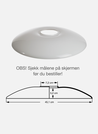 Reserveglass PH 4 1/2-4 - toppskjerm