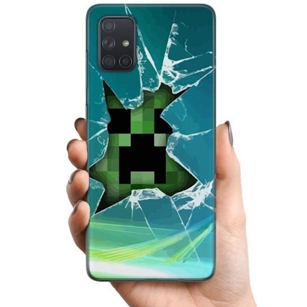 Kompatibelt Mobildeksel til Samsung Galaxy A71 MineCraft