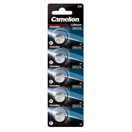 Camelion CR1216 litium-nappiparisto 3V 5-pack 5-pack