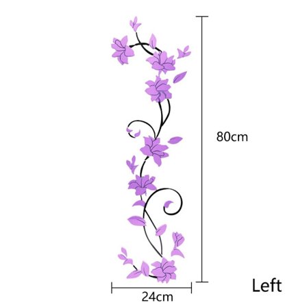 Wall Sticker Dør Sticker LILLA VENSTRE VENSTRE