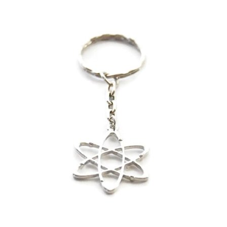 Nyckelring ATOM Molekyl Kemi Biokemi - on stock