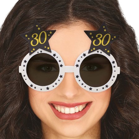 30-års Briller med Stjerner