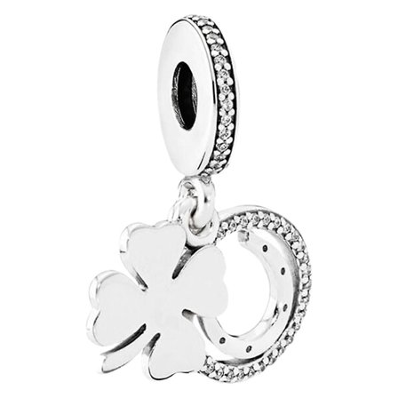 Pandora 925 Silver Charms med Hjärta