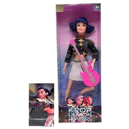 Kpop Demon Hunters Live-Action Figur Leksak Rumi Mira Zoey Temalåt Med Färgglada Ljus Födelsedagspresenter Till Flickor C med låda-FD-