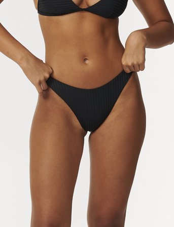 Rip Curl Premium Surf Hi Leg Skimpy - Black - XL