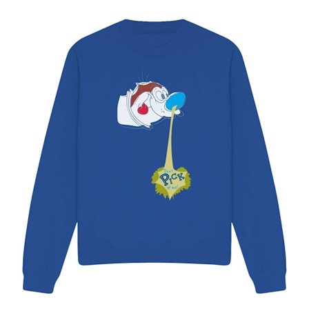 Ren & Stimpy Unisex Vuxen Don ́t Pick At Me! Sweatshirt L Royal