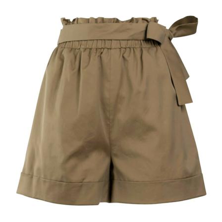 Federica Tosi, Shorts with bow Zielony, Kobieta, Rozmiar: 2XS