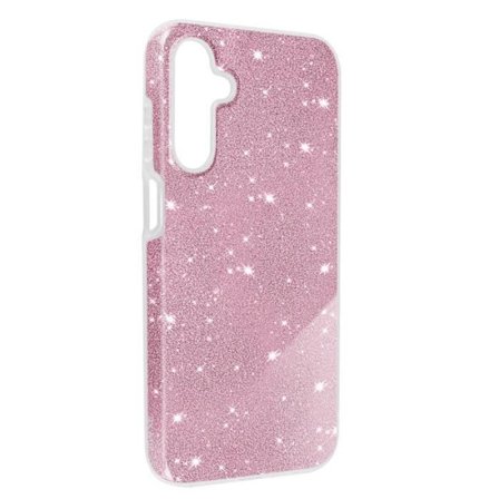 Fodral för Samsung Galaxy A15 5G Glitter Silikon Semi-rigid Fint Rosa